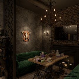Дизайн интерьера кальянной Hookah Place | Портфолио